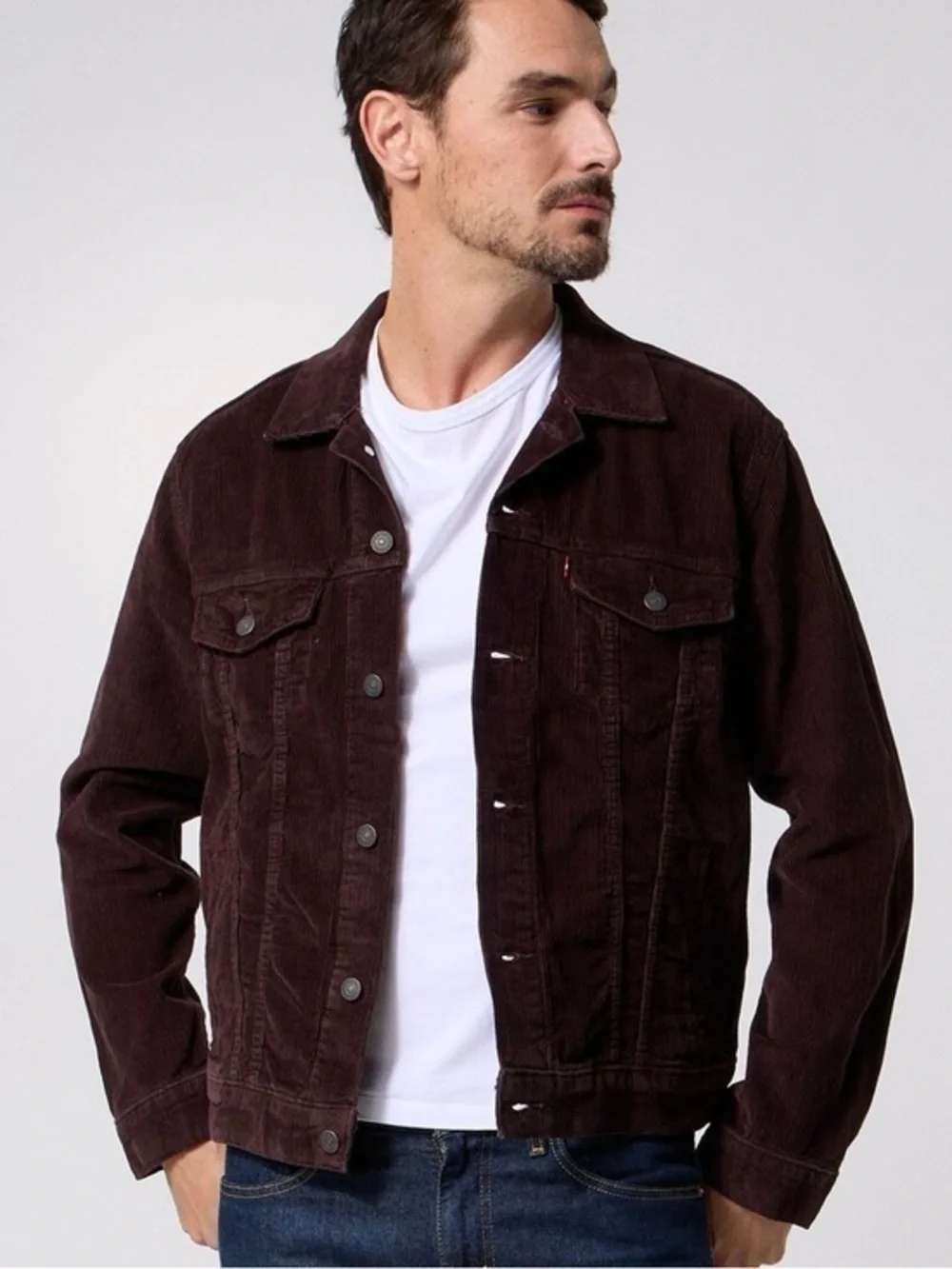 Levi's Dark Brown Corduroy Truck Jacket